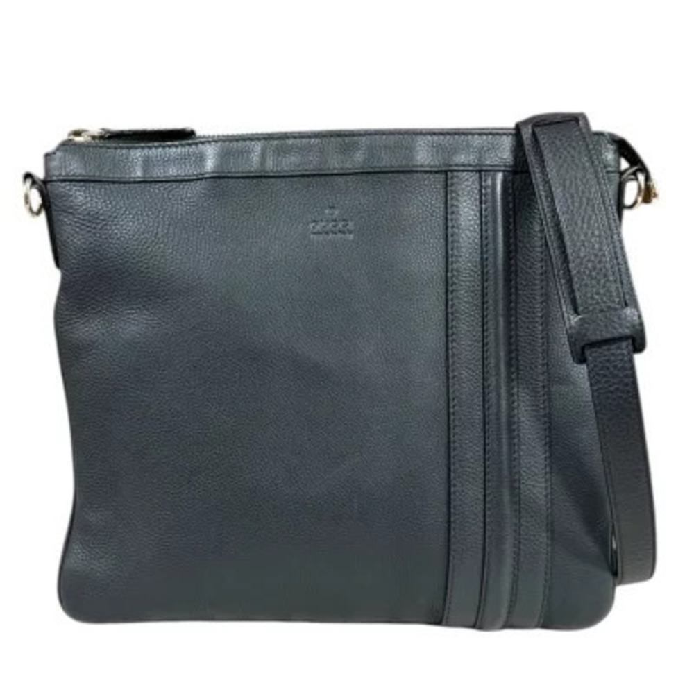 Gucci Shoulder Bag Leather Gray